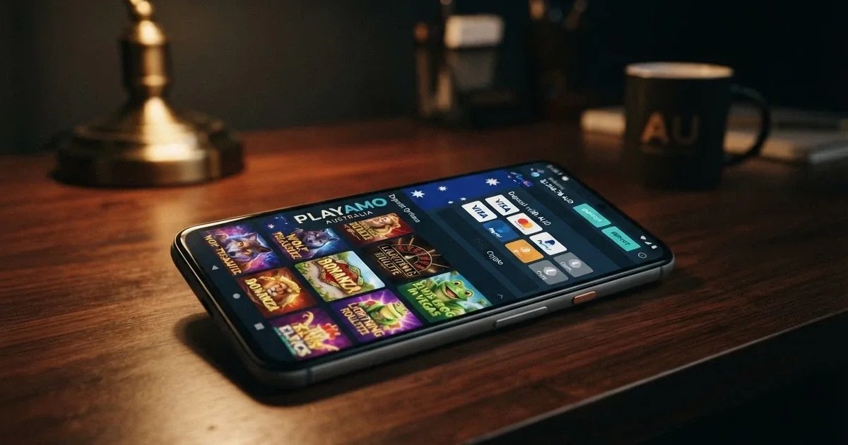 A smartphone screen showing a crypto casino lobby with Bitcoin and Ethereum deposit options visible