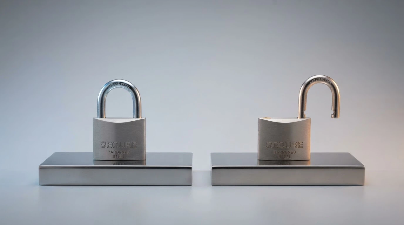 Two columns side by side — one labelled Bonus Credit with a locked padlock, the other labelled Withdrawable Cash with an open padlock