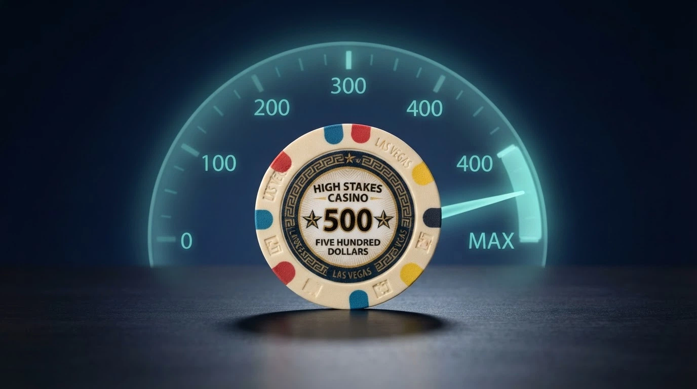 Bitcoin symbol over a digital transaction graphic with a speedometer visual