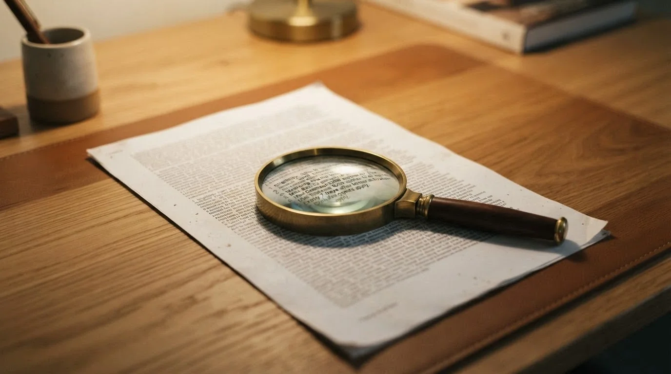 A close-up of a casino bonus terms panel listing wagering requirements, max cashout limits and expiry dates, with a magnifying glass highlighting the fine print