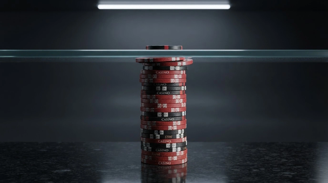 A graphic showing a large jackpot figure being capped down to a much smaller withdrawable amount