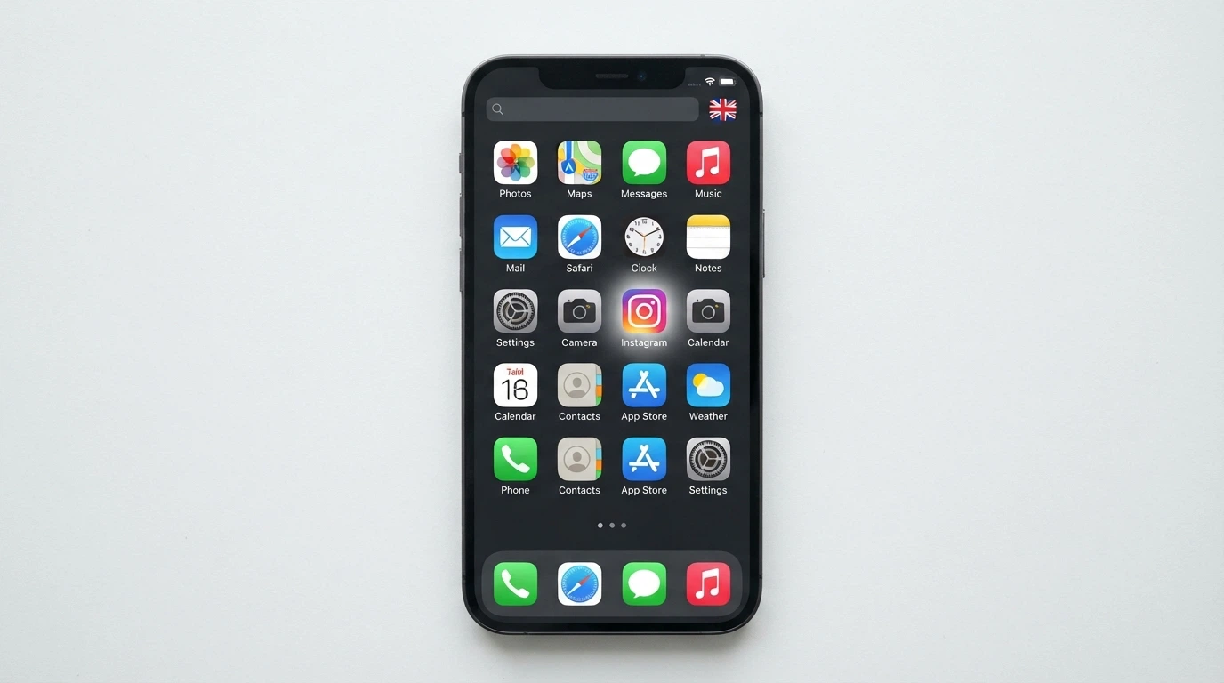 A grid of casino app icons on a phone screen with one highlighted and a Curaçao flag visible in the corner