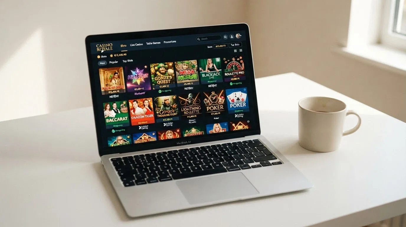 A grid or row of casino-brand interface previews arranged side by side, each showing a different no-deposit offer tile