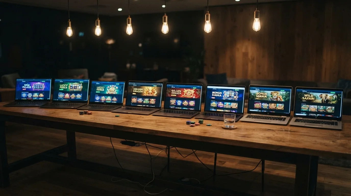 A visual grid or row of the ten featured casino logos arranged as a comparison lineup
