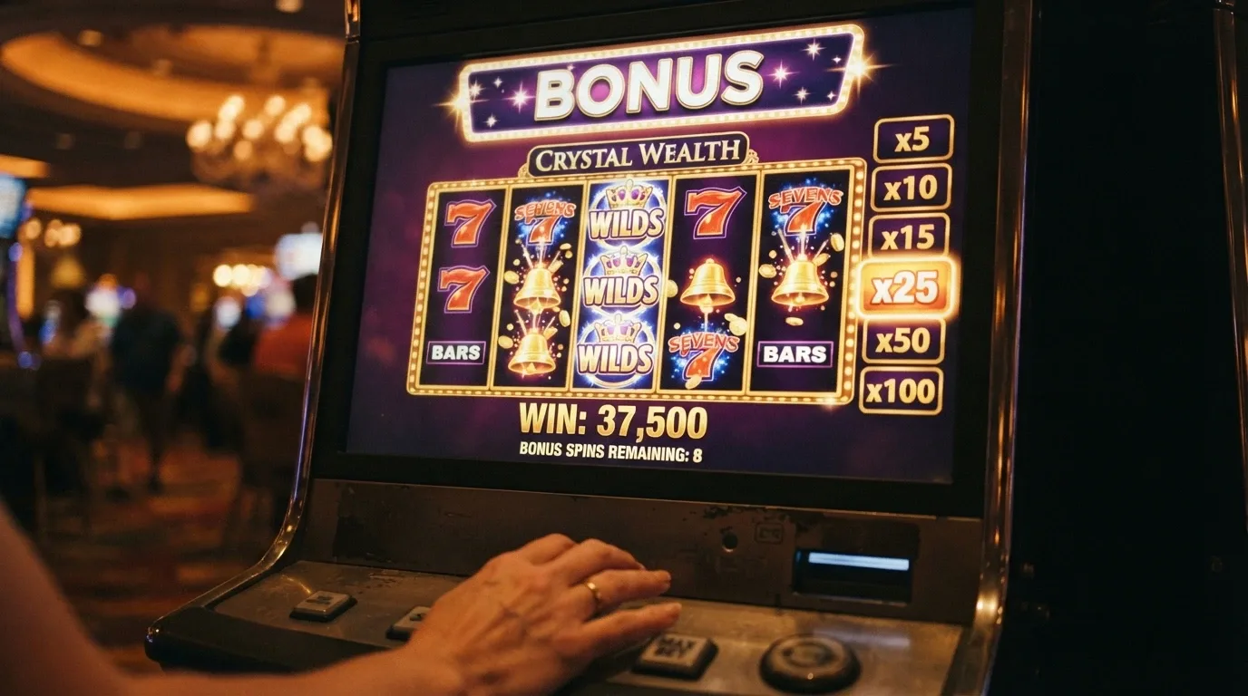 A welcome bonus promotional banner showing a percentage match and free spins offer